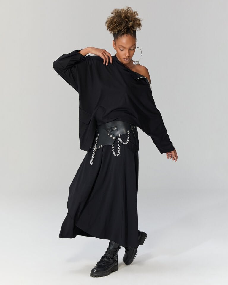 Zincirli  Deri Kemer