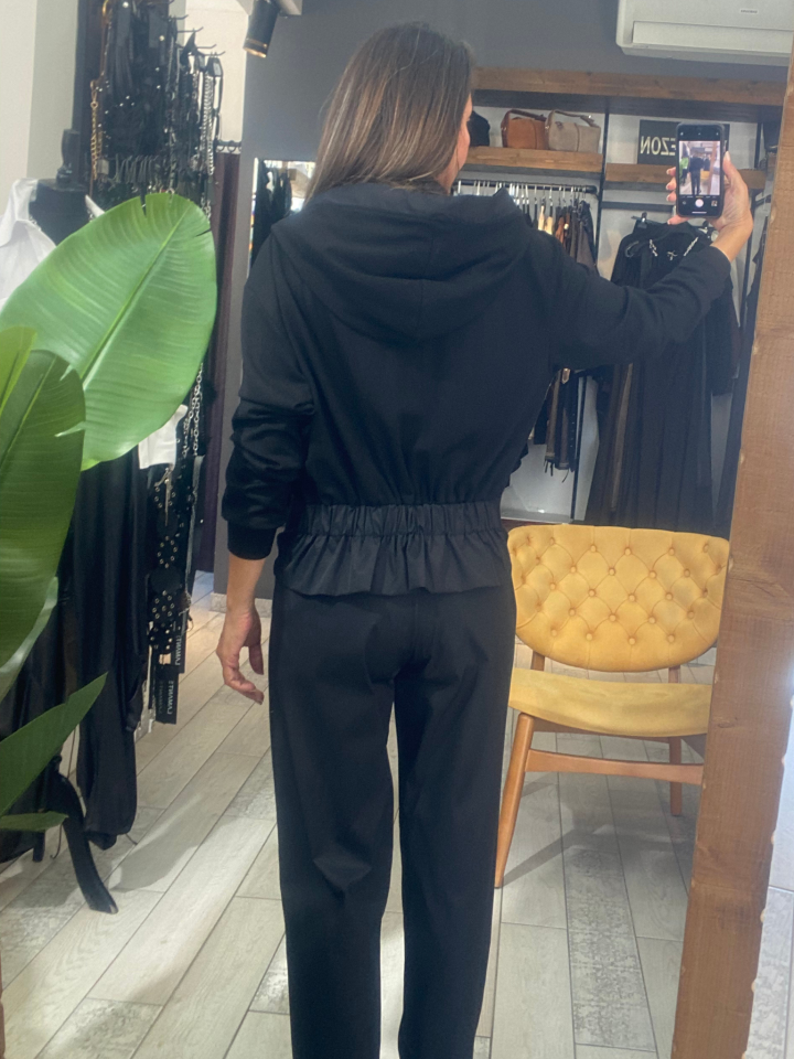 Delphine Fermuarlı Ceket (siyah)