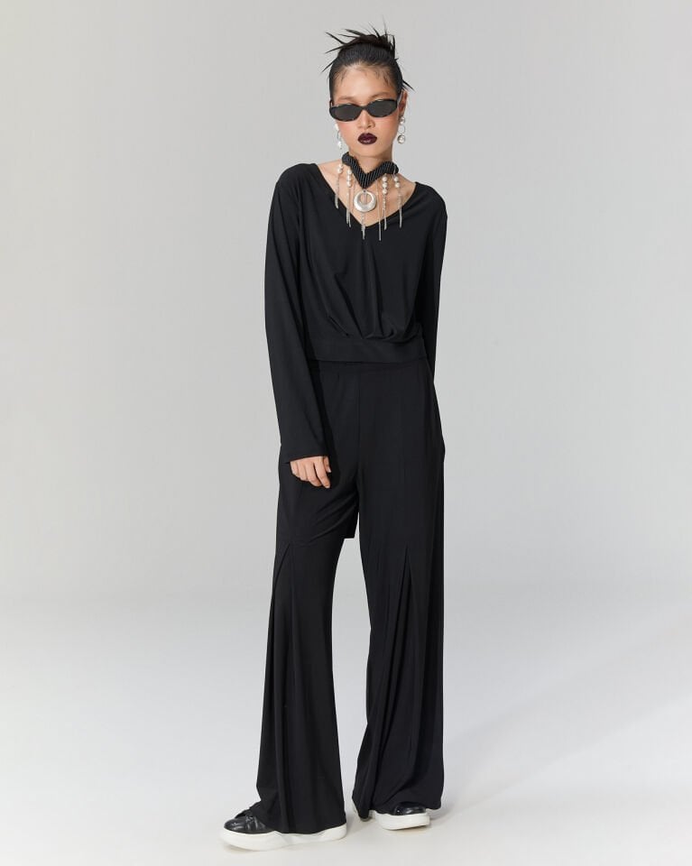 Liyn Sırtı Bağlamalı Bluz