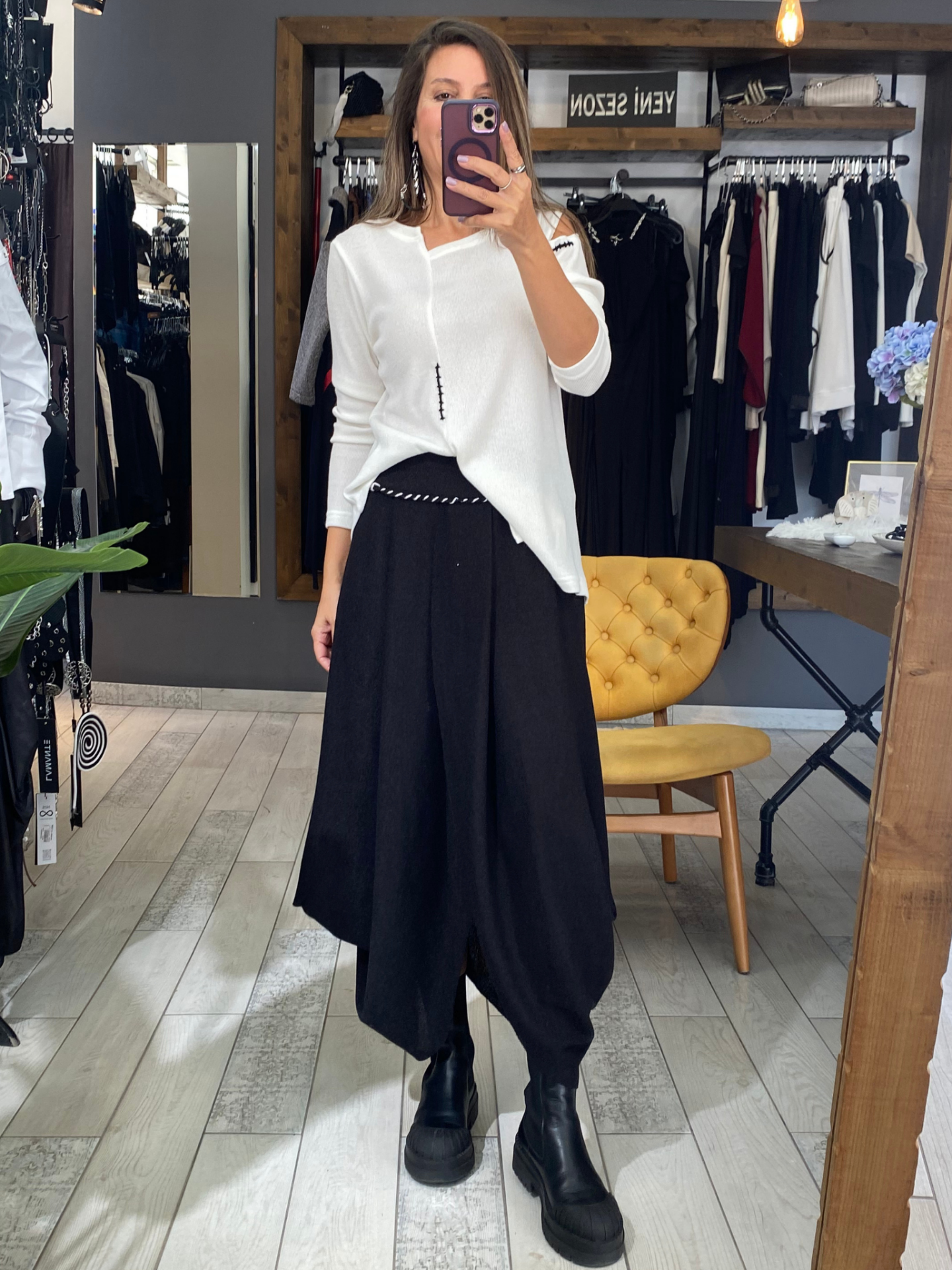 Moly Triko Bluz (beyaz)