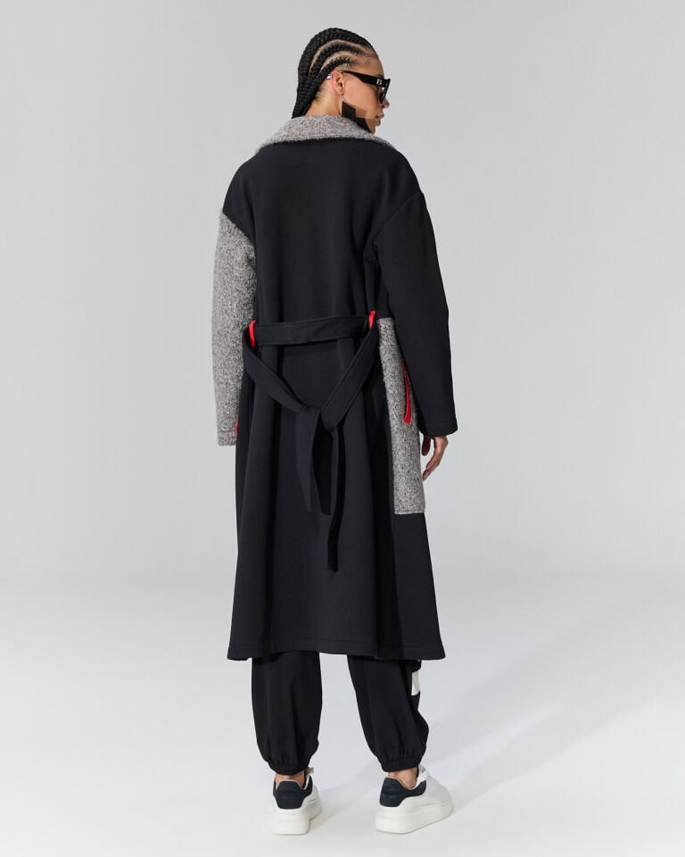 Lex Şardonlu Uzun Ceket