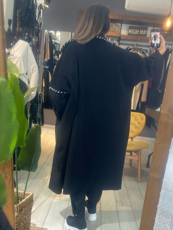 Hillary Yumuşak Dokulu Kap (siyah)