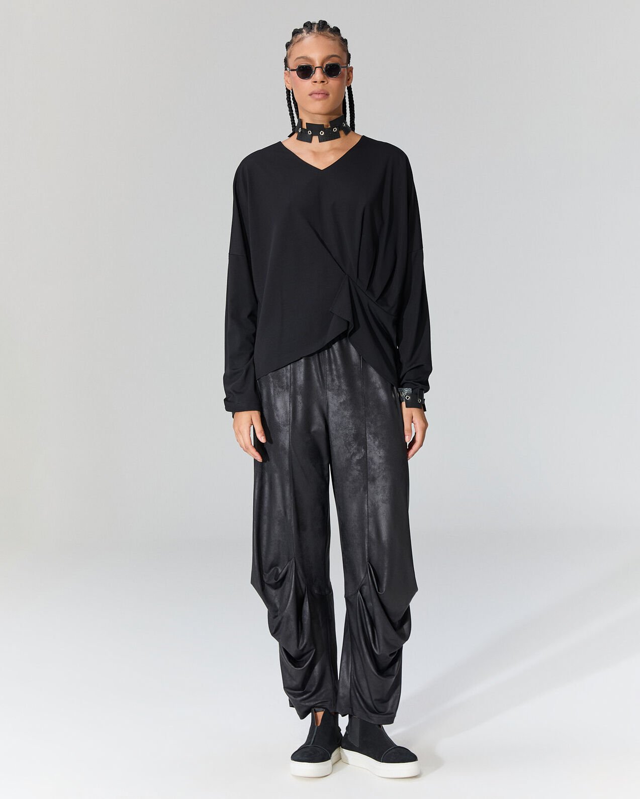 Naomi Deri Görünümlü Pantolon