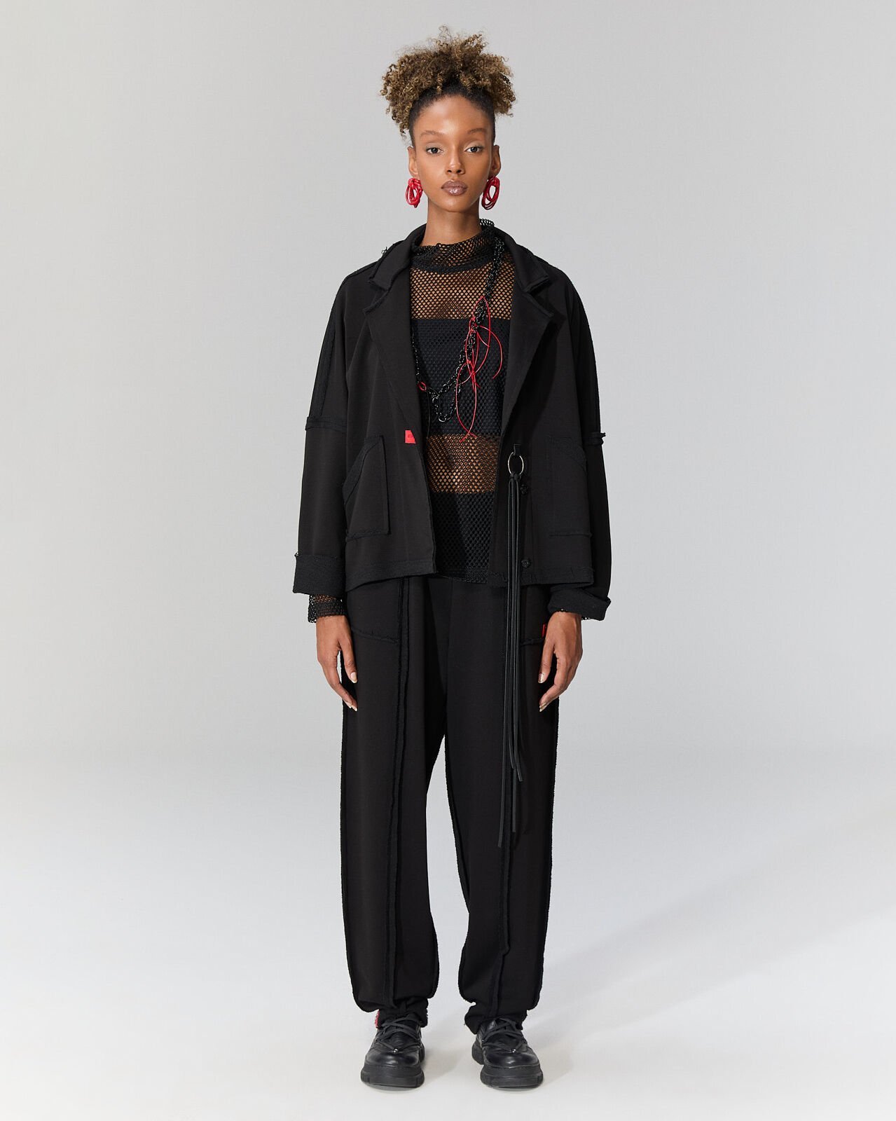 Ava İki İplik Ceket (Siyah)