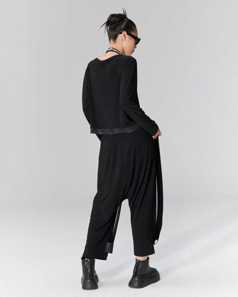 Şerit Detaylı Şalvar Pantolon