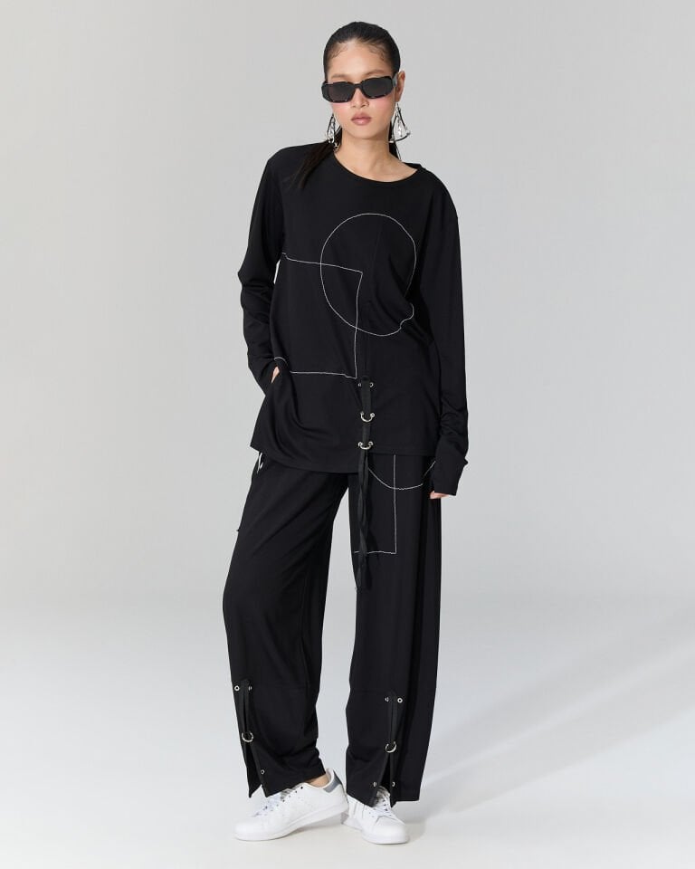 Emi Kontrast Dikişli Pantolon