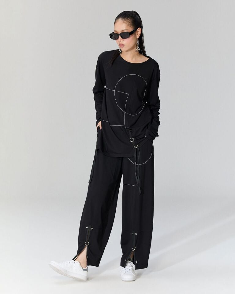 Emi Kontrast Dikişli Pantolon