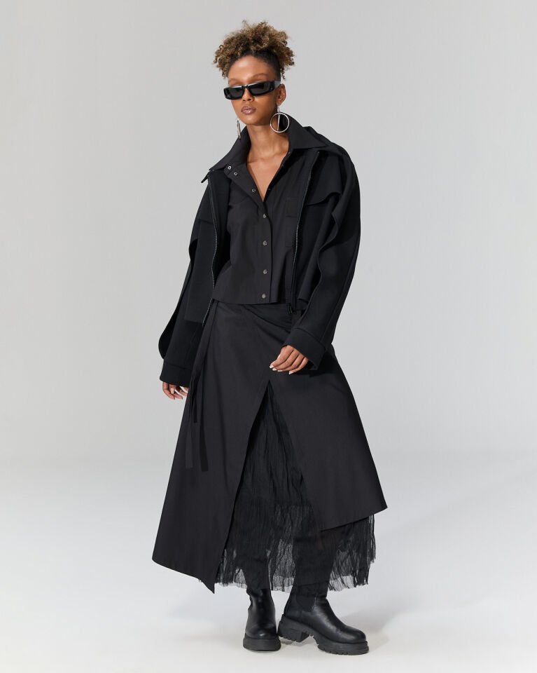 Gwen Tül Detaylı Etek