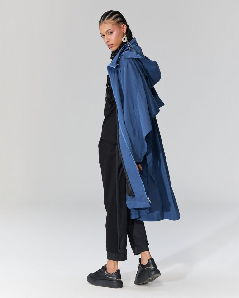 Marilyn Trençkot (Mavi)