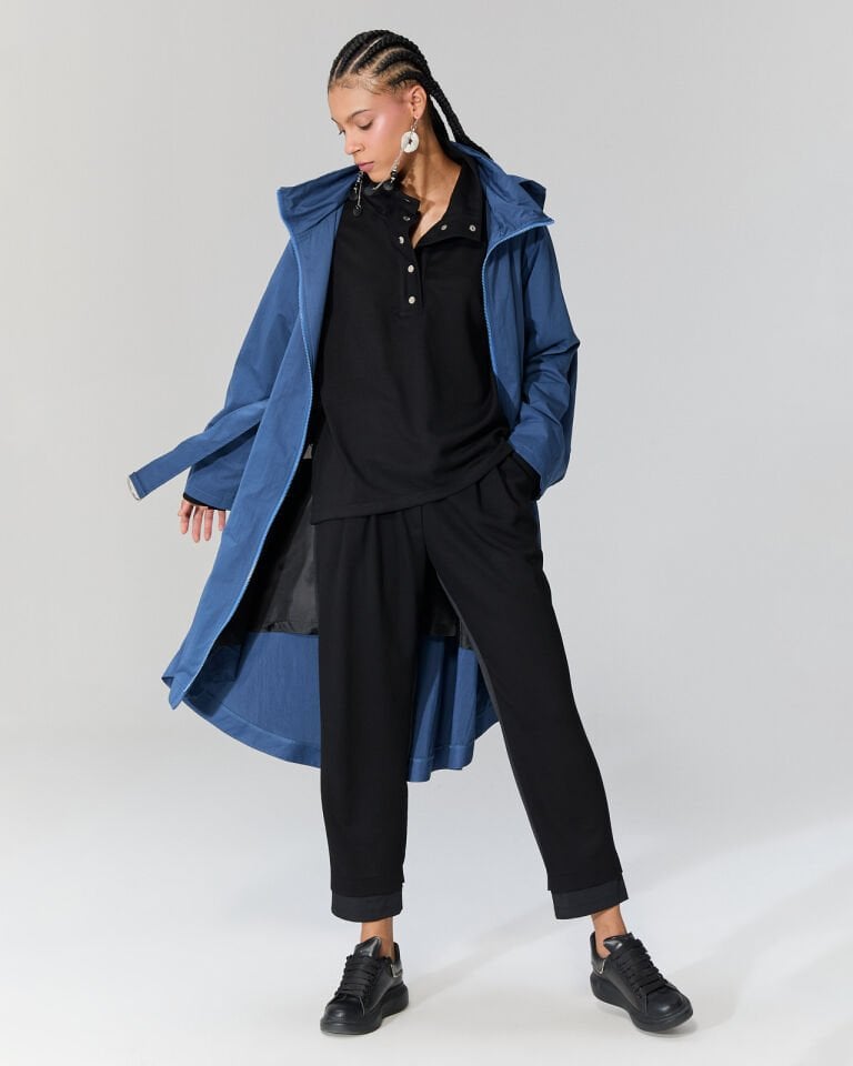 Marilyn Trençkot (Mavi)