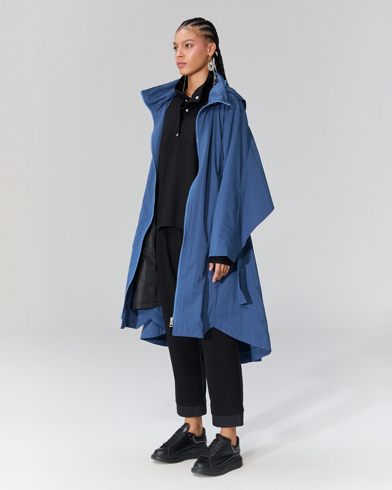 Marilyn Trençkot (Mavi)