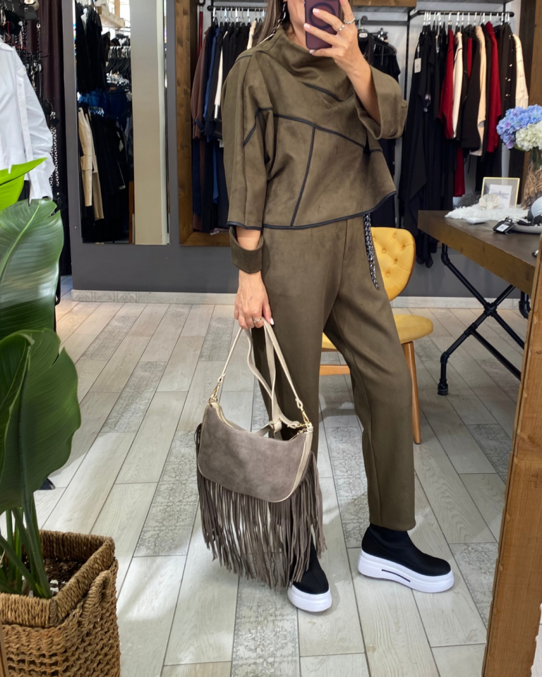 Lume Püsküllü Çanta (Vizon)