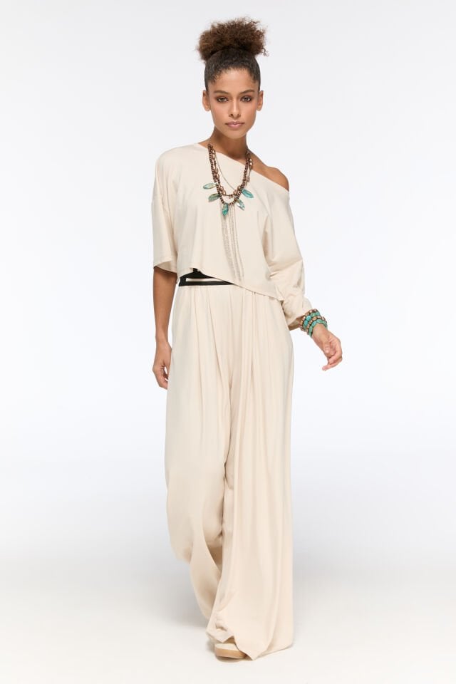 Matte Rahat Pantolon (bej)