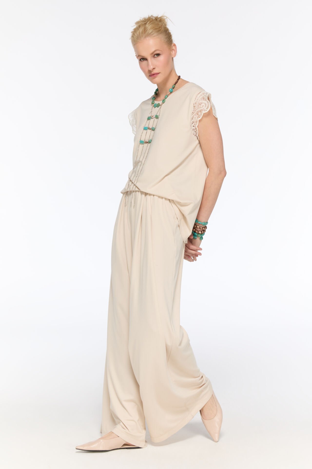 Matte Rahat Pantolon (bej)