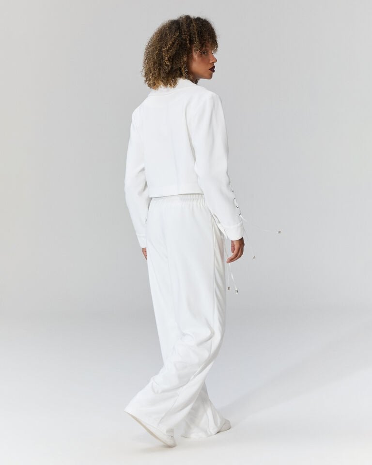 Florencia Palazzo Pantolon (beyaz)