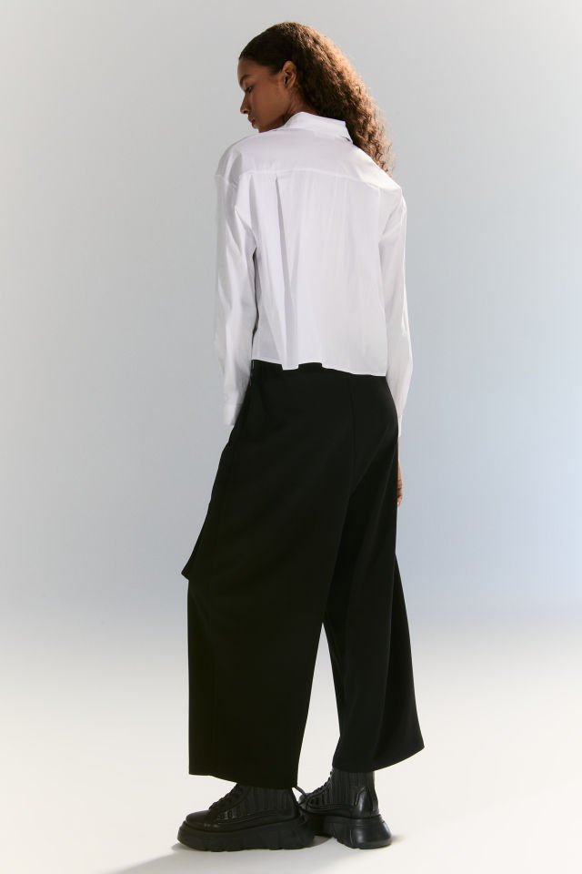 Drape Detaylı Bluz (beyaz)