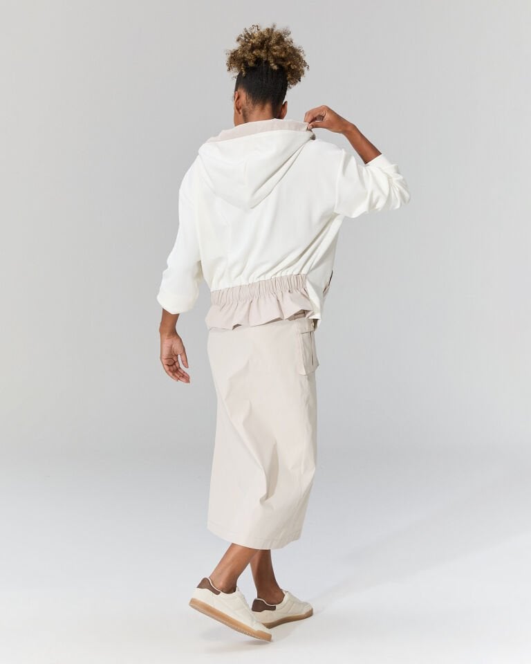 Delphine Fermuarlı Ceket (krem)