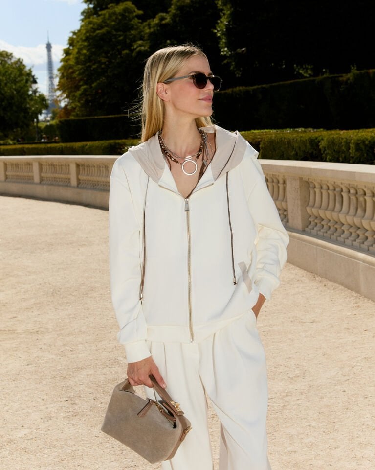 Delphine Fermuarlı Ceket (krem)