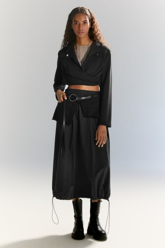 Kruvaze Ceket (siyah)