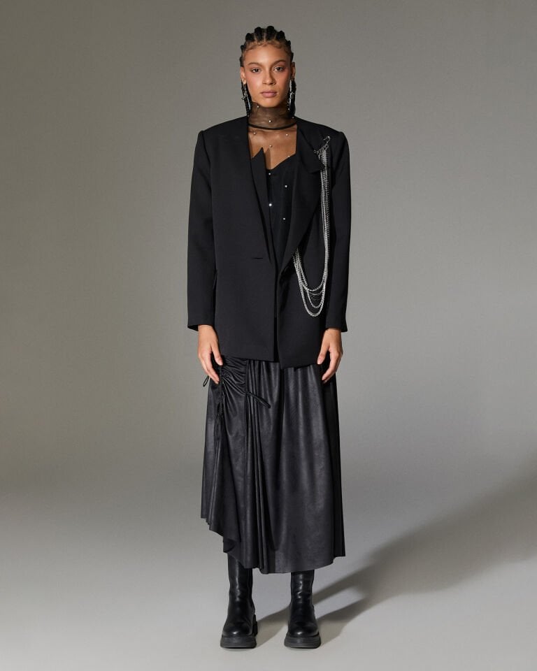 Rafaella Metal Aksesuarlı Blazer Ceket