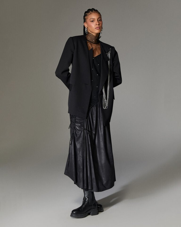 Rafaella Metal Aksesuarlı Blazer Ceket