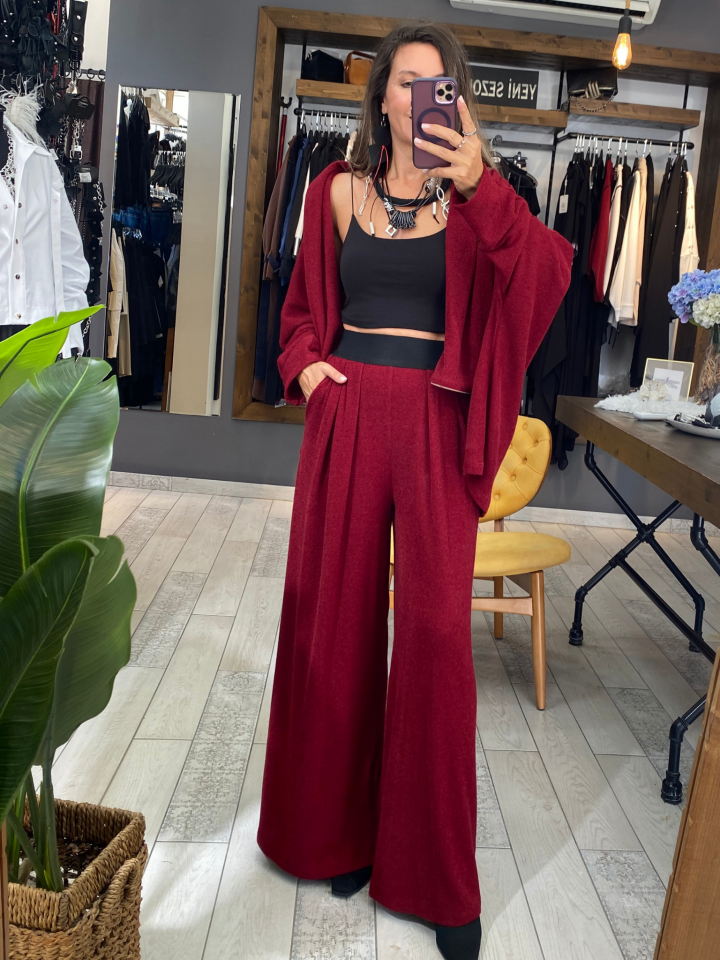 Bol Paça Triko Pantolon(bordo)