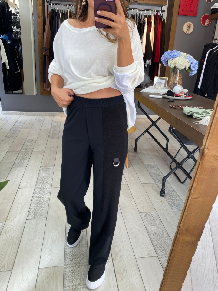 Judy Metal Detaylı Pantolon (siyah)