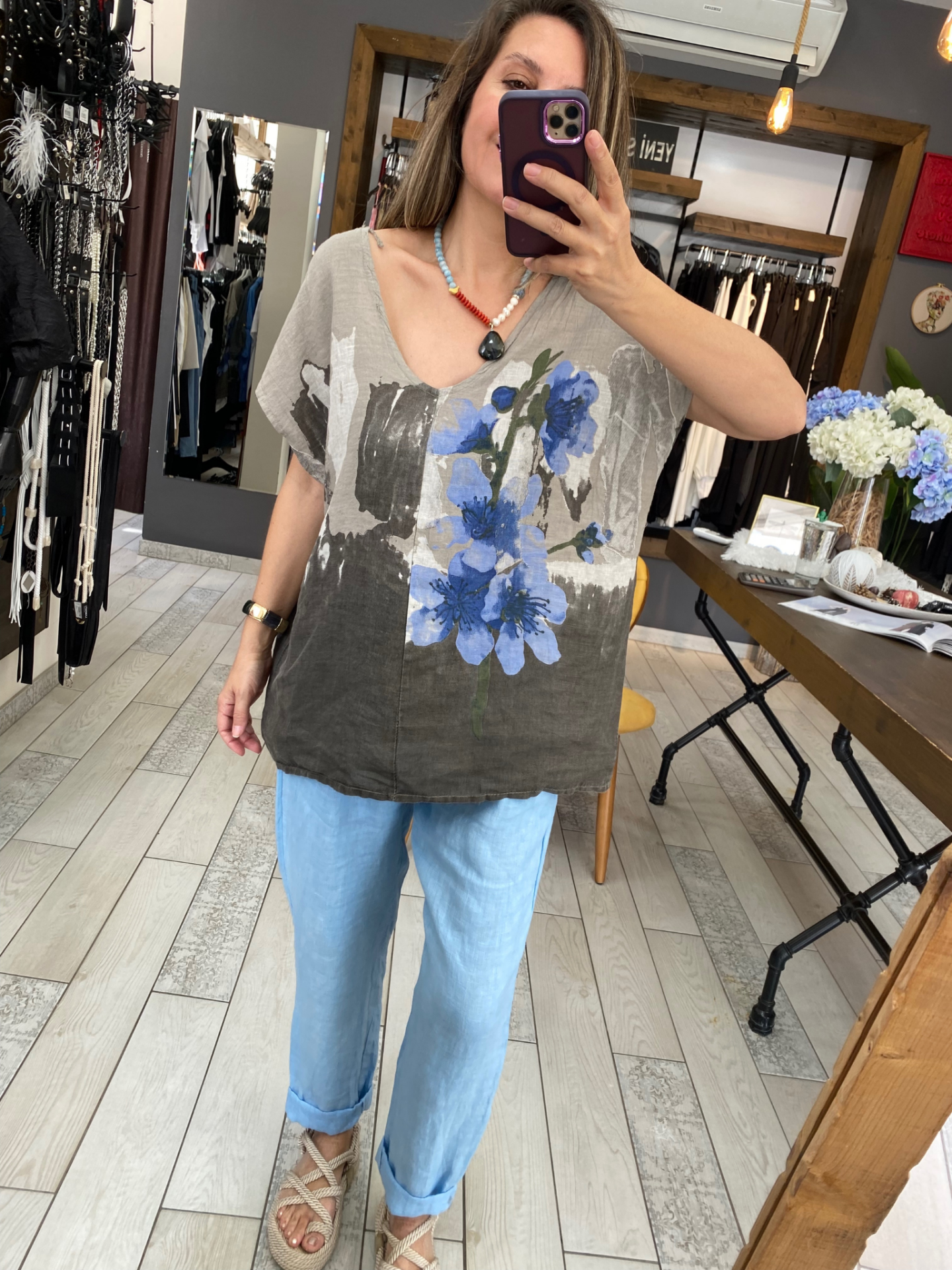 Kelly Keten Bluz (vizon)