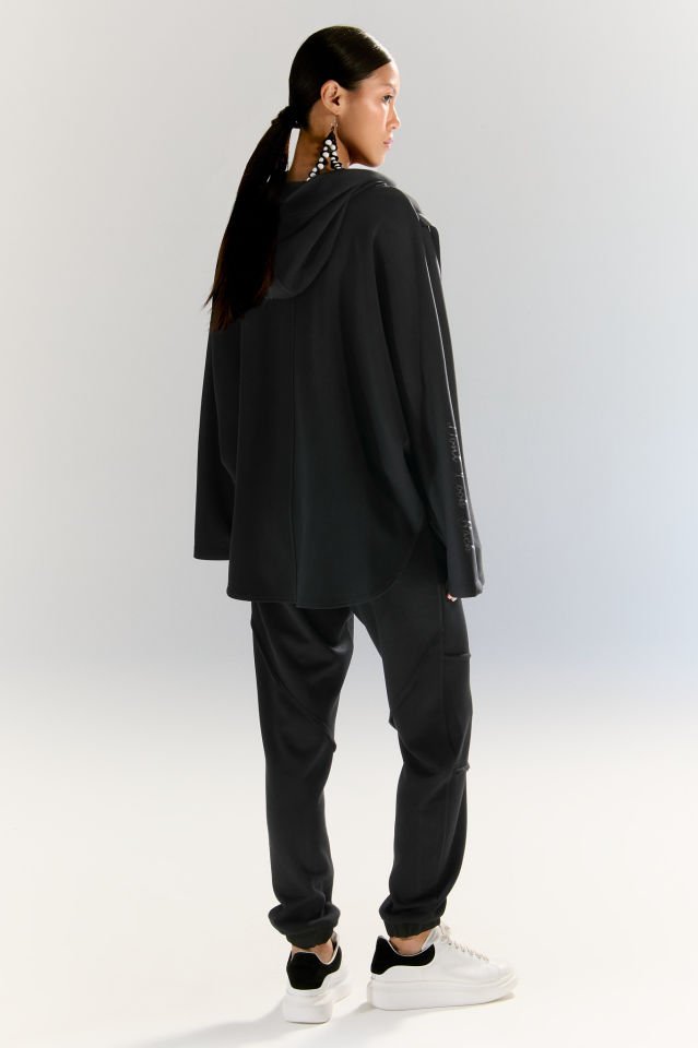 Fermuar Detaylı Modal Sweat (siyah)