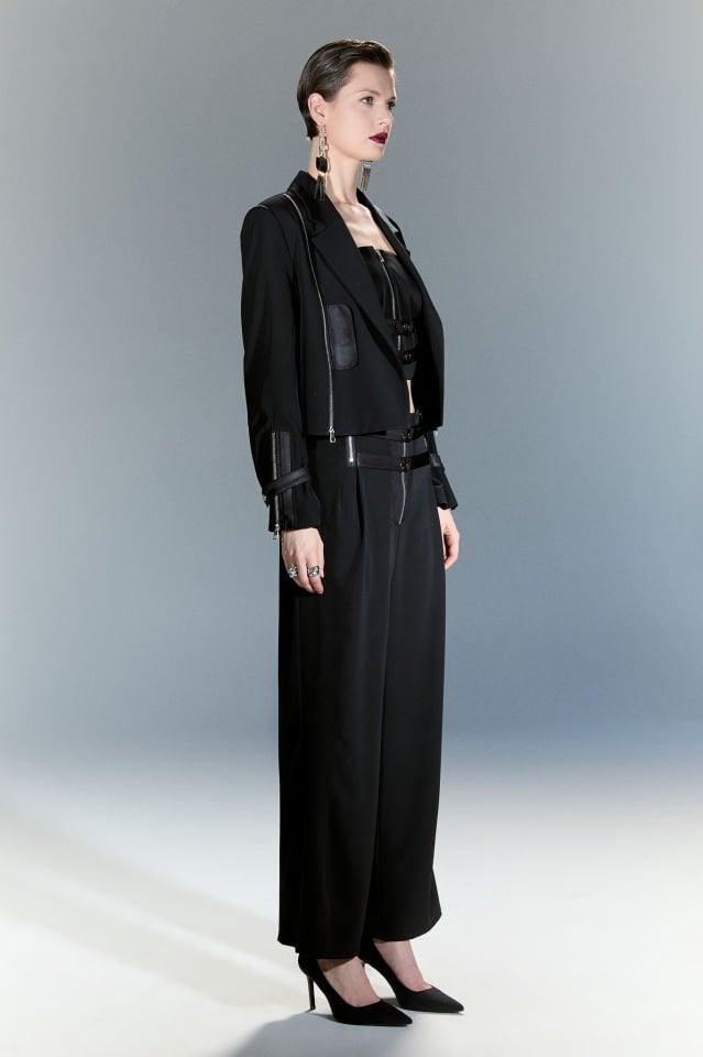 Vivien Fermuar Detaylı Blazer Ceket (siyah)