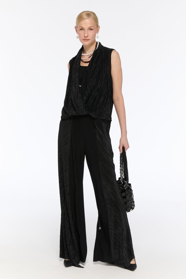 Desir Piliseli Pantolon (siyah)