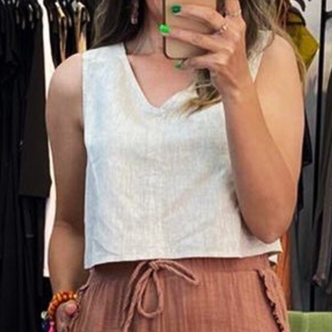 Keten Naturel Renk Crop