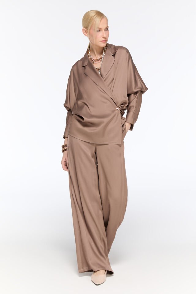 Clara Saten Pantolon (mocha)