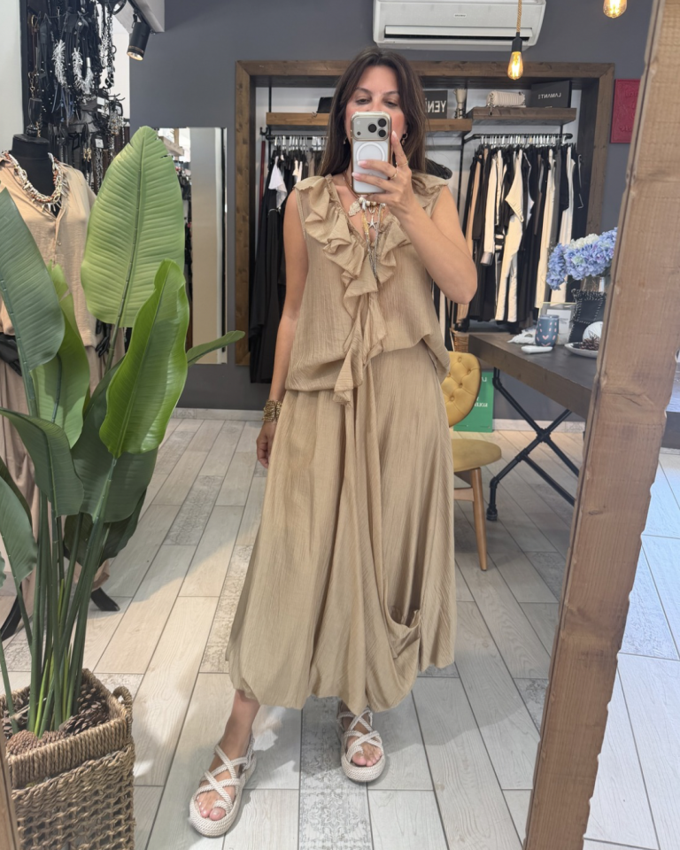 Adeline Bluz&Etek Takım (Camel)