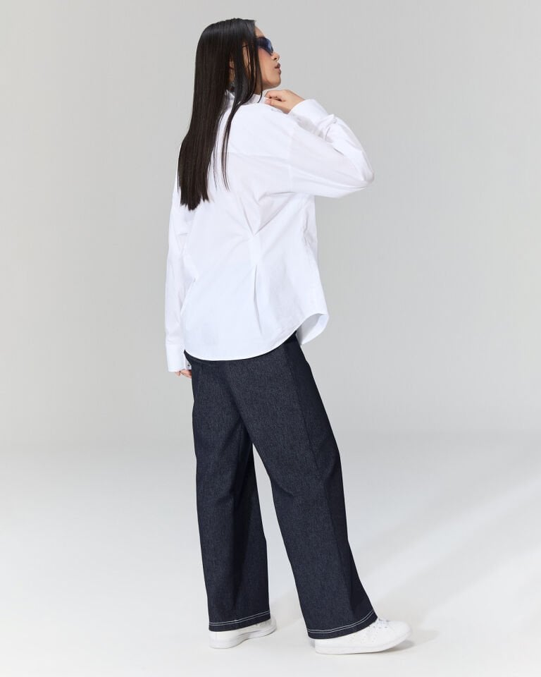 Tery Pensli Gömlek (beyaz)