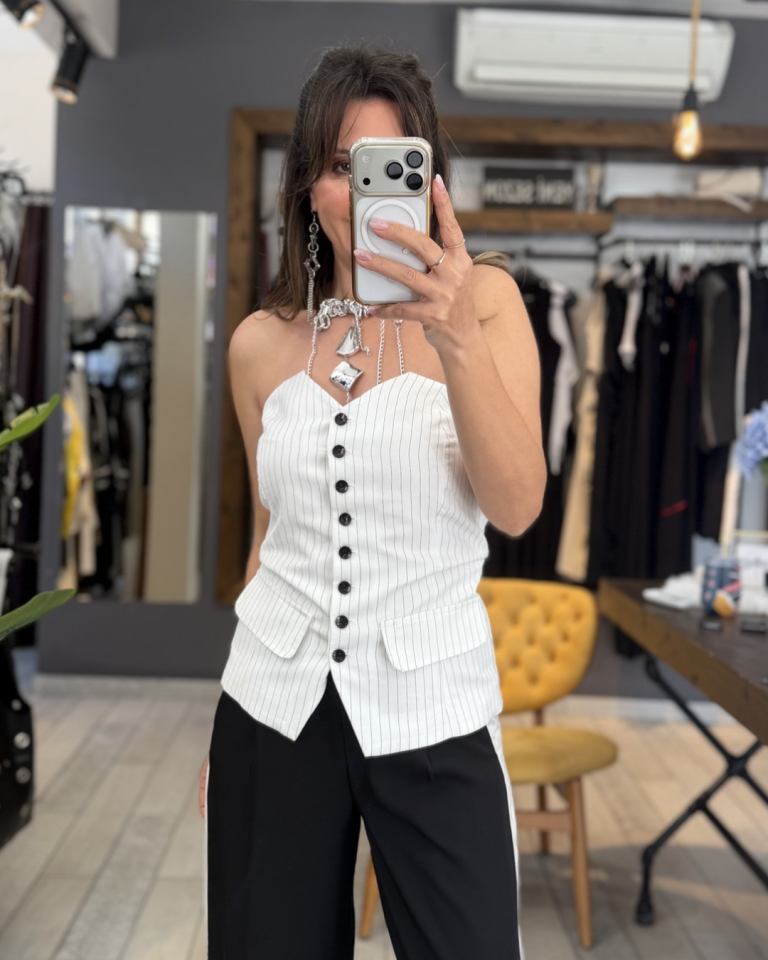 Valen Starplez bluz(beyaz) X Large