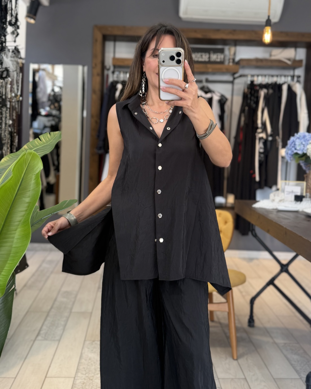 Blake Sırt Detaylı  Bluz (siyah)