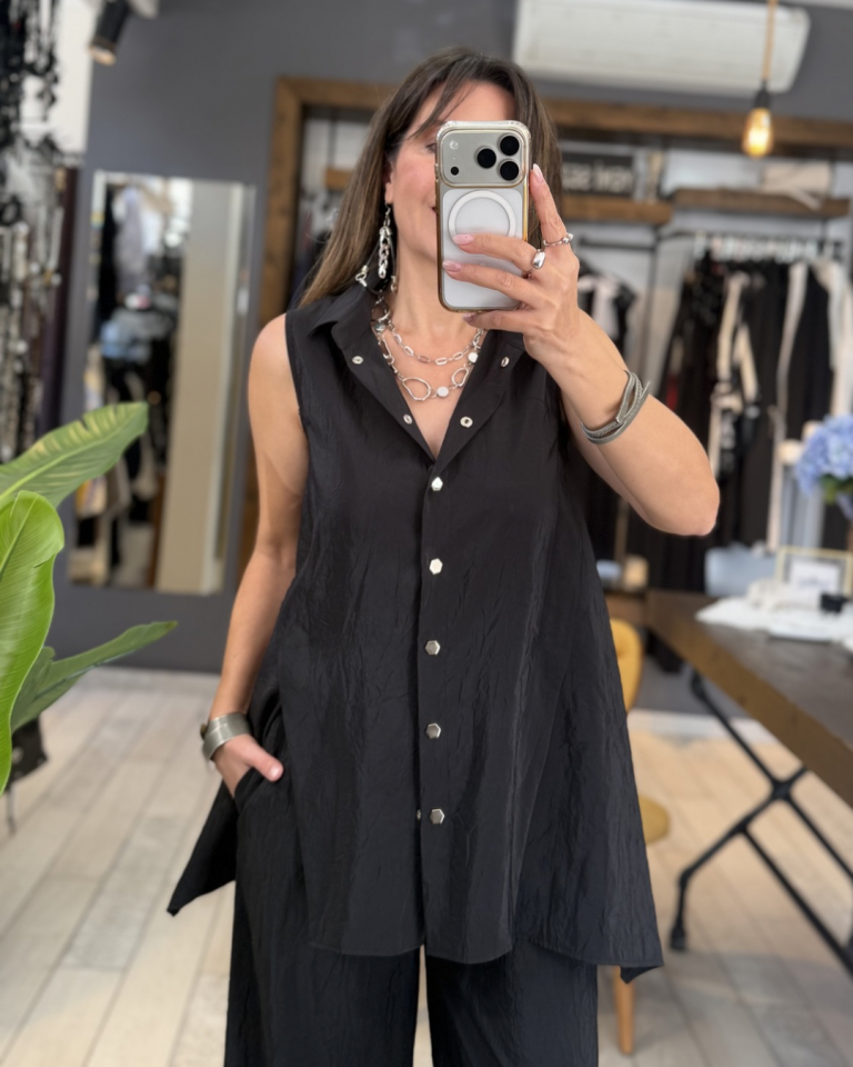 Blake Sırt Detaylı  Bluz (siyah)