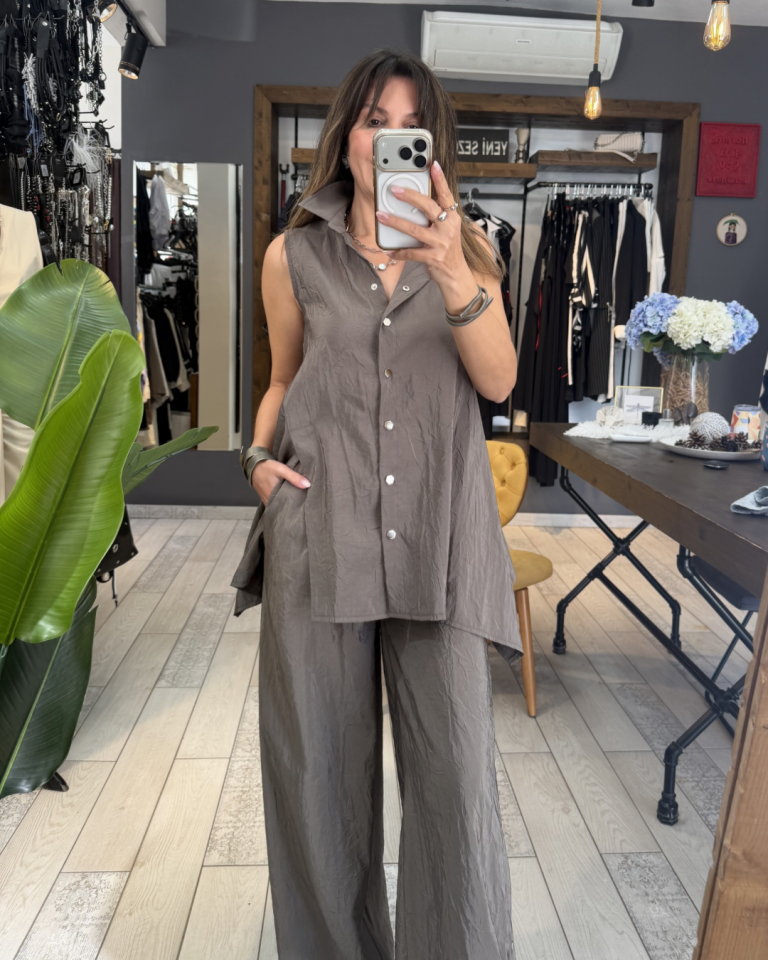 Blake Sırt Detaylı Bluz (gri)