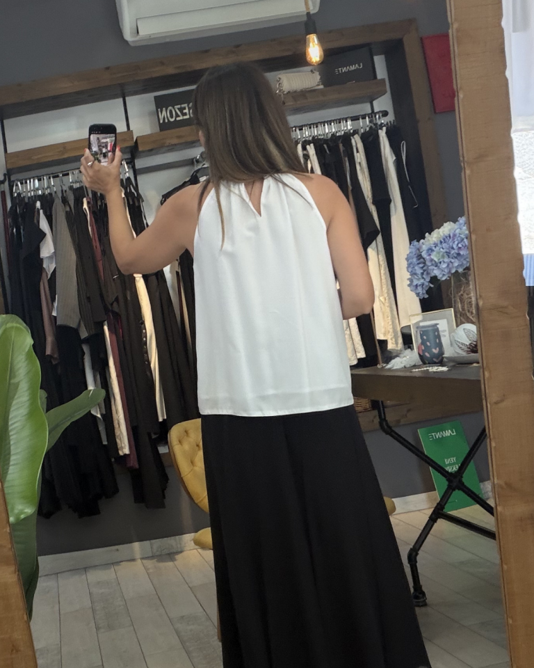 Maya Kolsuz Bluz (Beyaz)