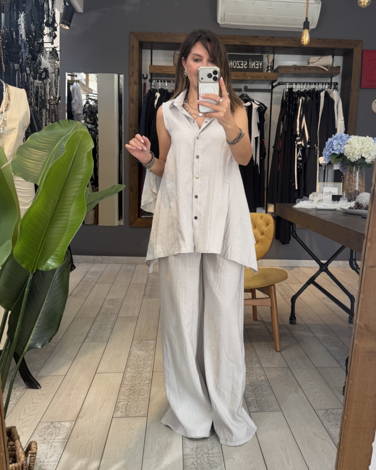 Blake Sırt Detaylı  Bluz (gümüş)