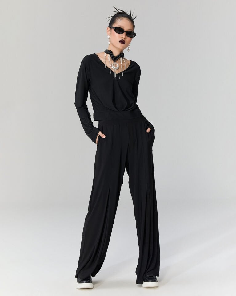 Liyn Sırtı Bağlamalı Bluz