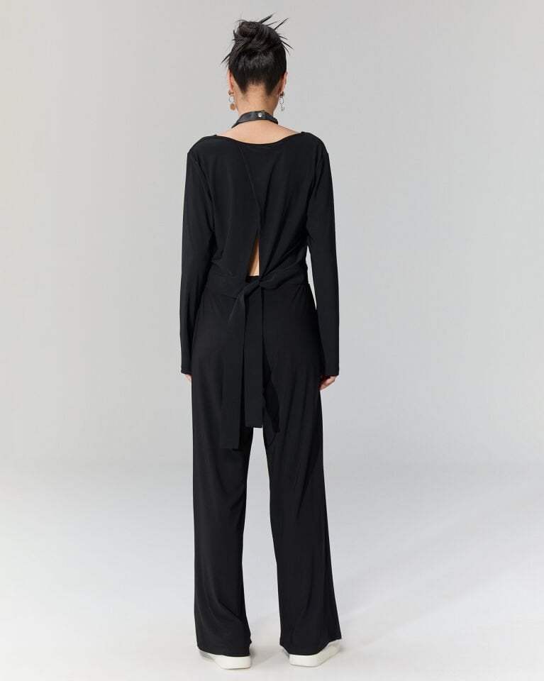 Liyn Sırtı Bağlamalı Bluz