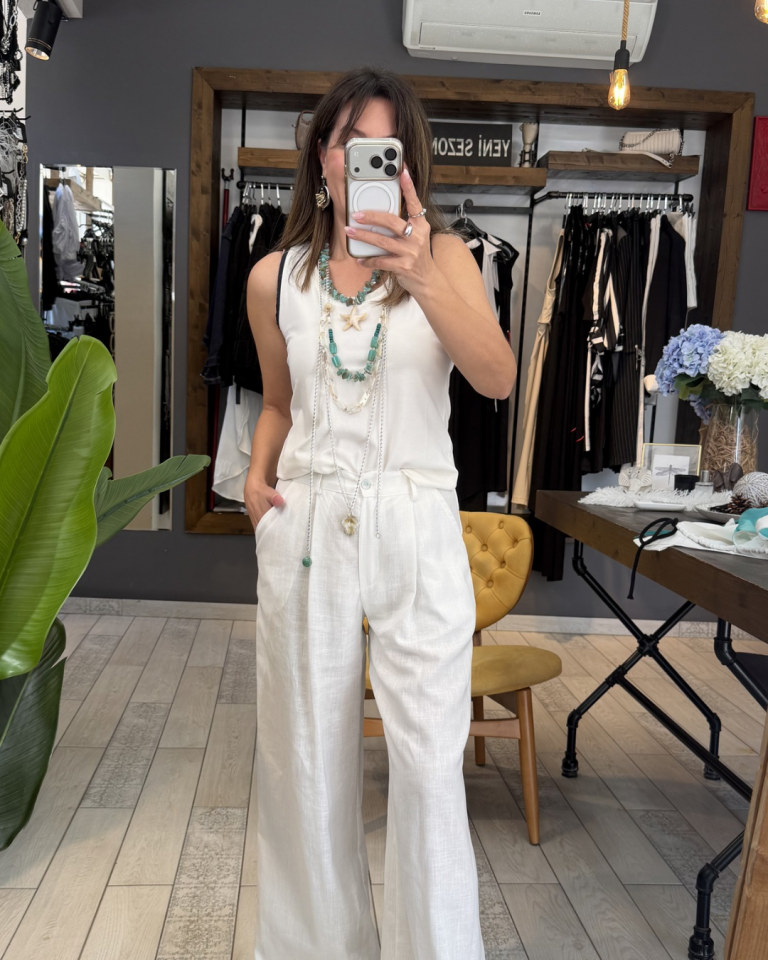 Kolsuz Basic Bluz (beyaz)