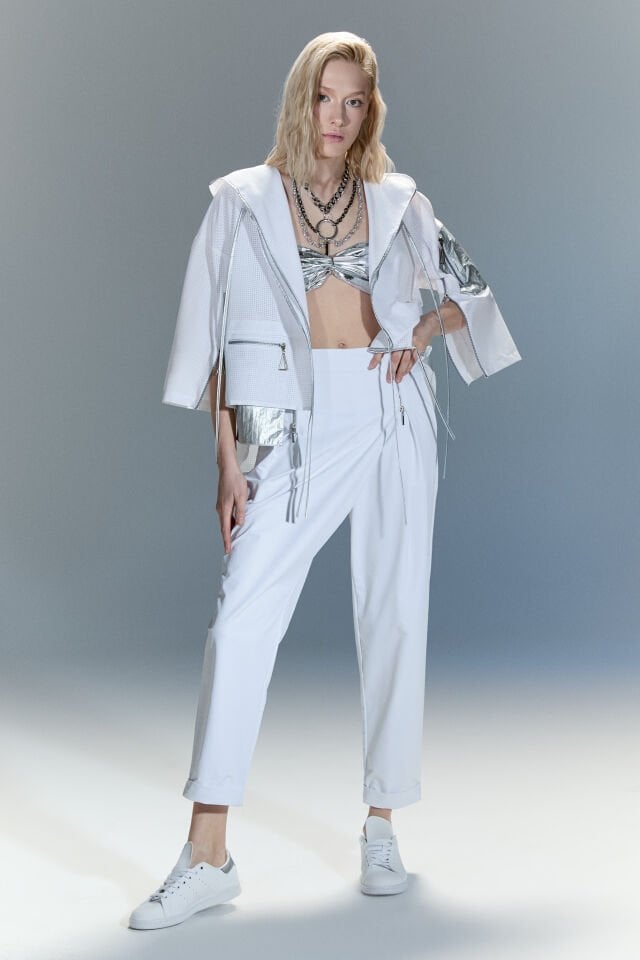 Anwen Fermuar Detaylı Pantolon (beyaz)