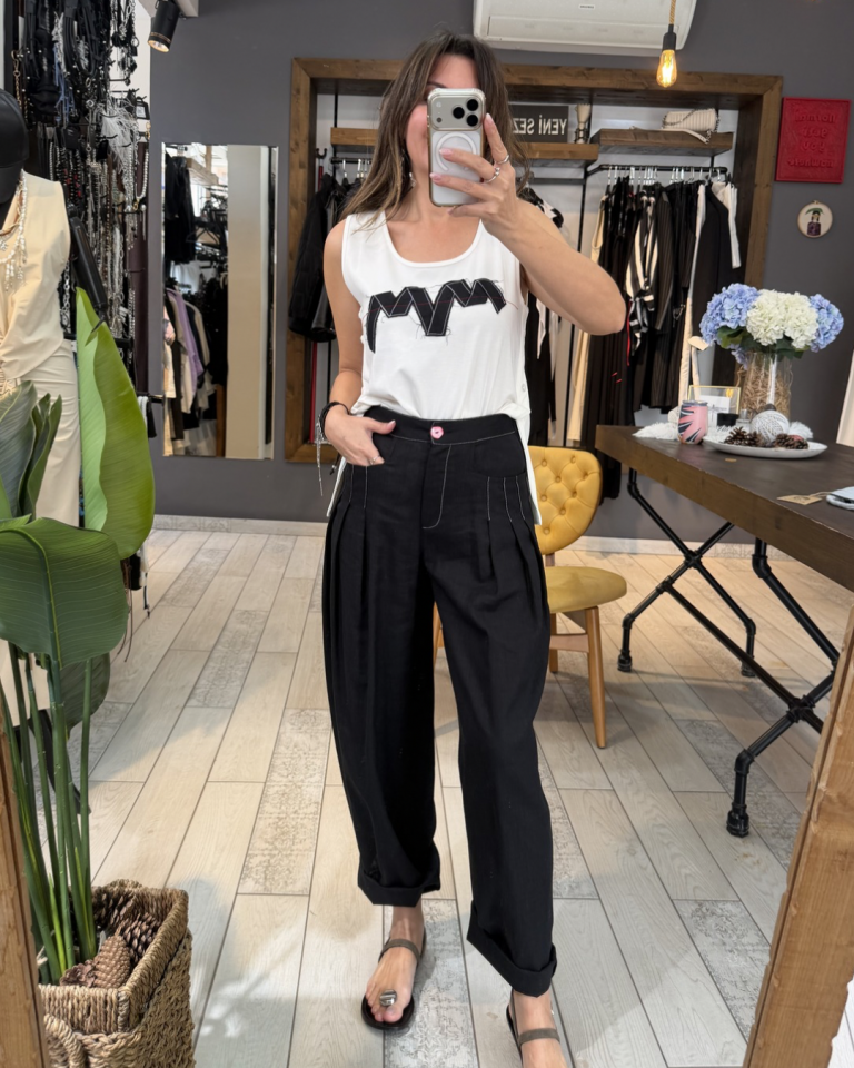 Yanı Düğmeli Basic Bluz (beyaz)