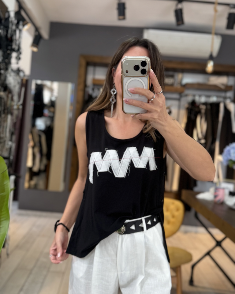 Yanı Düğmeli Basic Bluz (siyah)