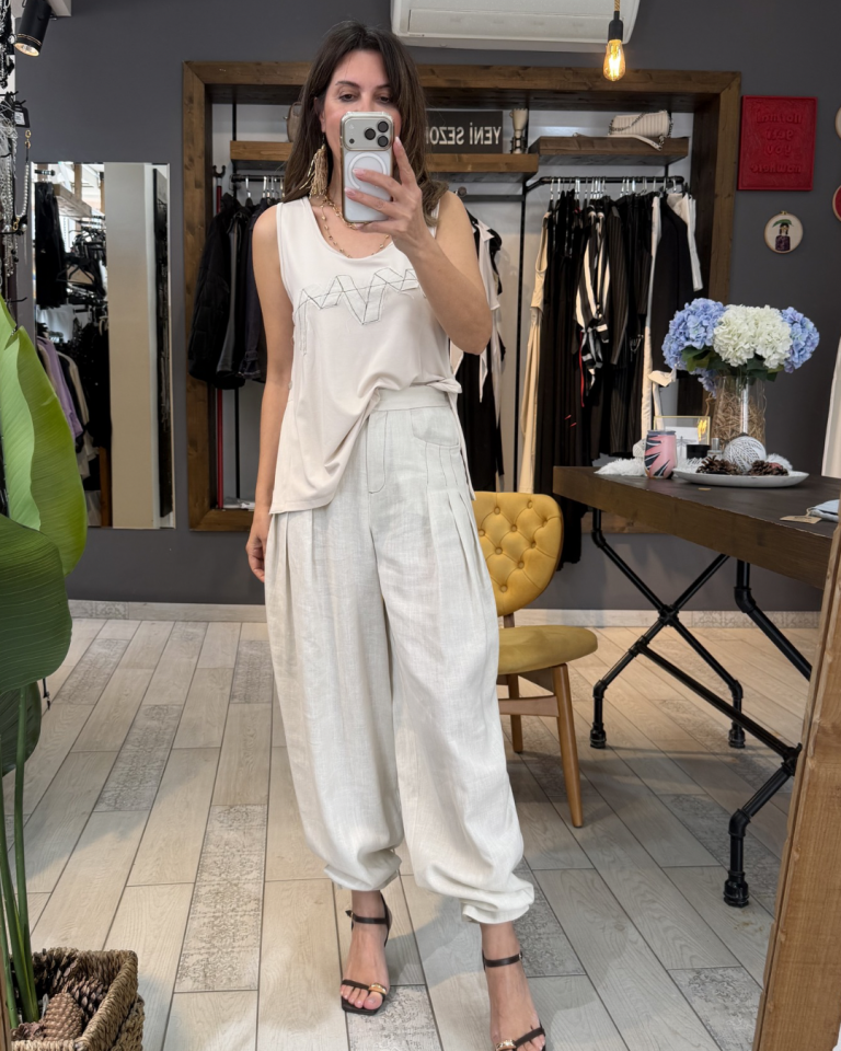 Yanı Düğmeli Basic Bluz (bej)