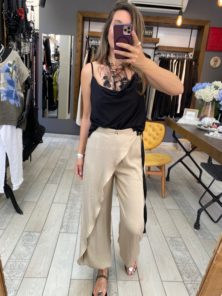 Joanna Kapamalı Pantolon (bej)
