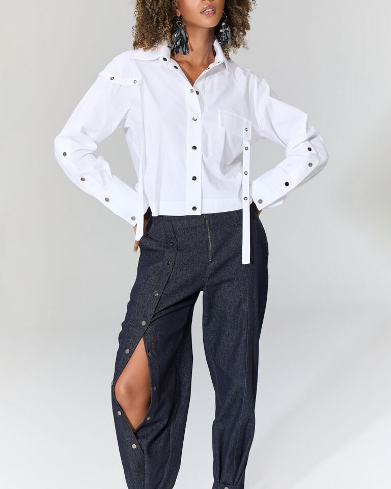 Pulma Çıtçıtlı Kot Pantolon (mavi)